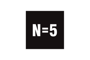 N = 5