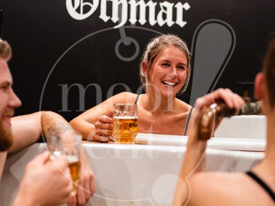 Fotoshoot bij een bierspa