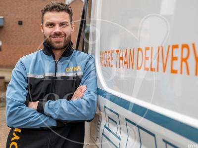 Fotoshoot logistieke dienstverlener aan huis