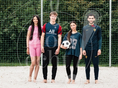 Fotoshoot voor een sportbedrijf